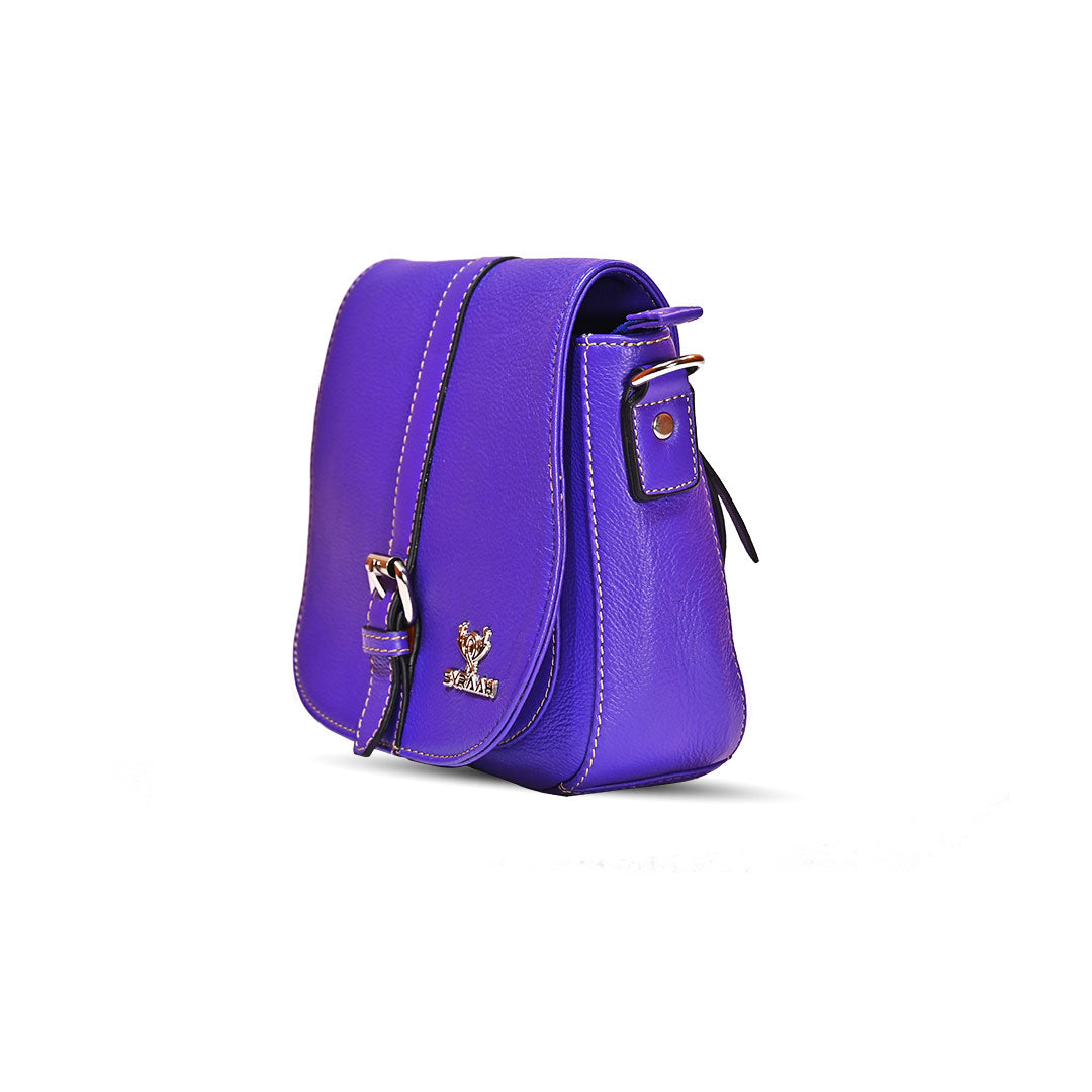 Syraah Elegance Plus - Premium Blue Leather Tote Bag for Women