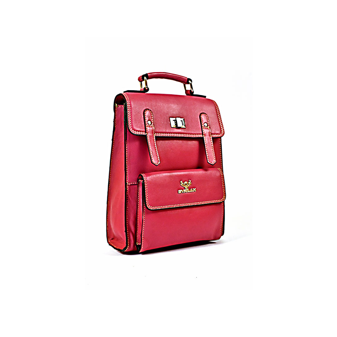 Syraah Pink Leather Backpack Collection - Premium Stylish Design