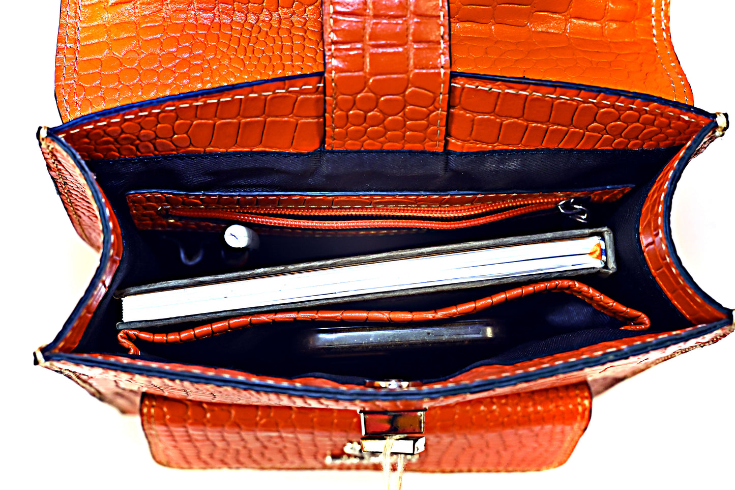 Syraah Orange Leather Backpack Collection - Premium Stylish Design