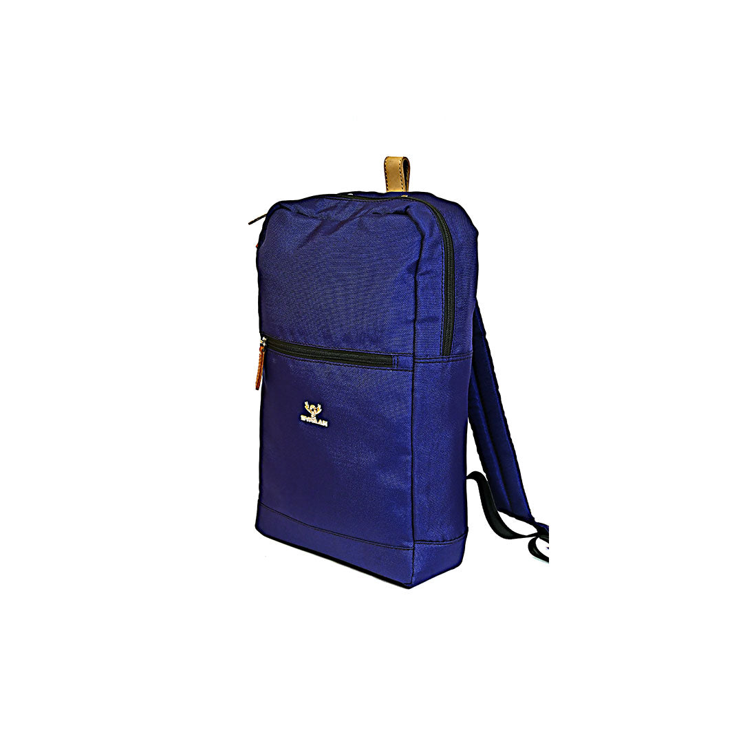 Syraah Blue Canvas Backpack - Sleek & Durable Everyday Companion
