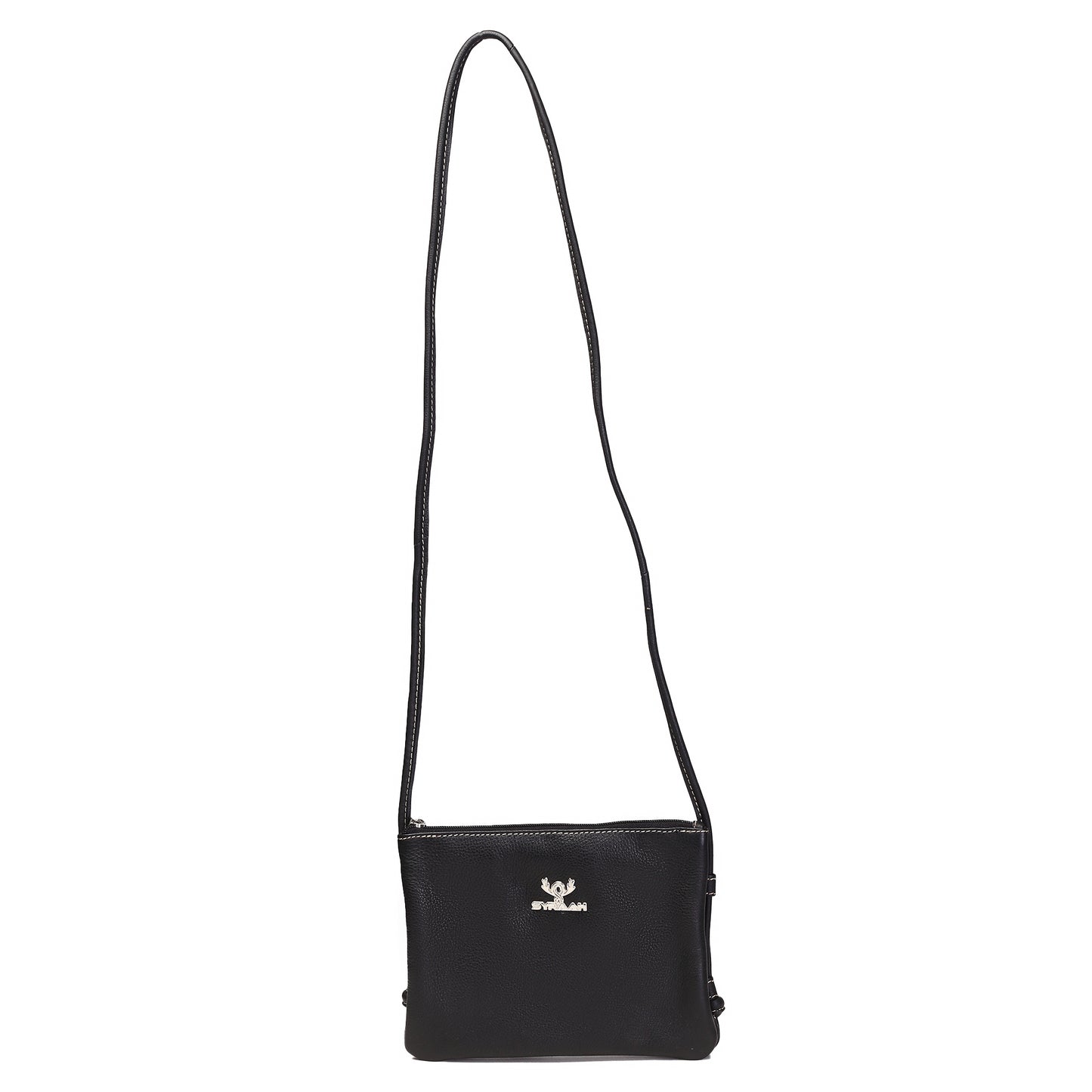Syraah Mini Crossbody Bag – Black Color | Full Grain Leather