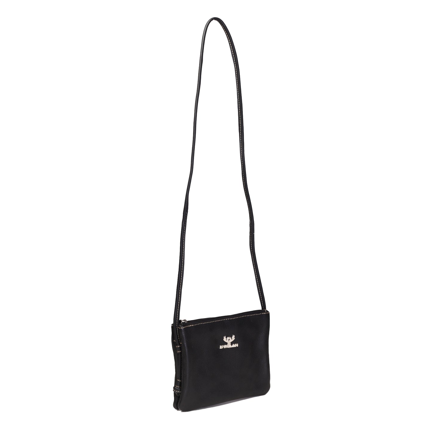 Syraah Mini Crossbody Bag – Black Color | Full Grain Leather