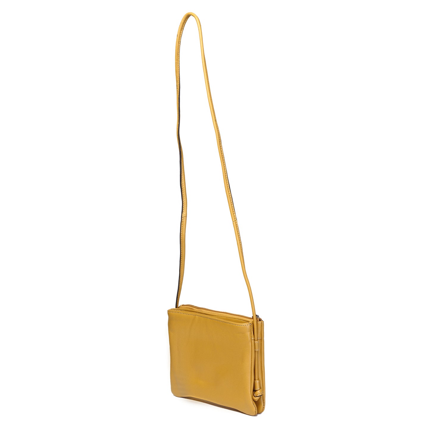 Syraah Mini Crossbody Bag – Yellow Color | Full Grain Leather