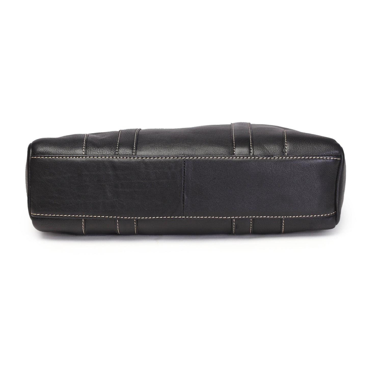 Syraah Premium Laptop Briefcase - Black color - Full Grain Leather