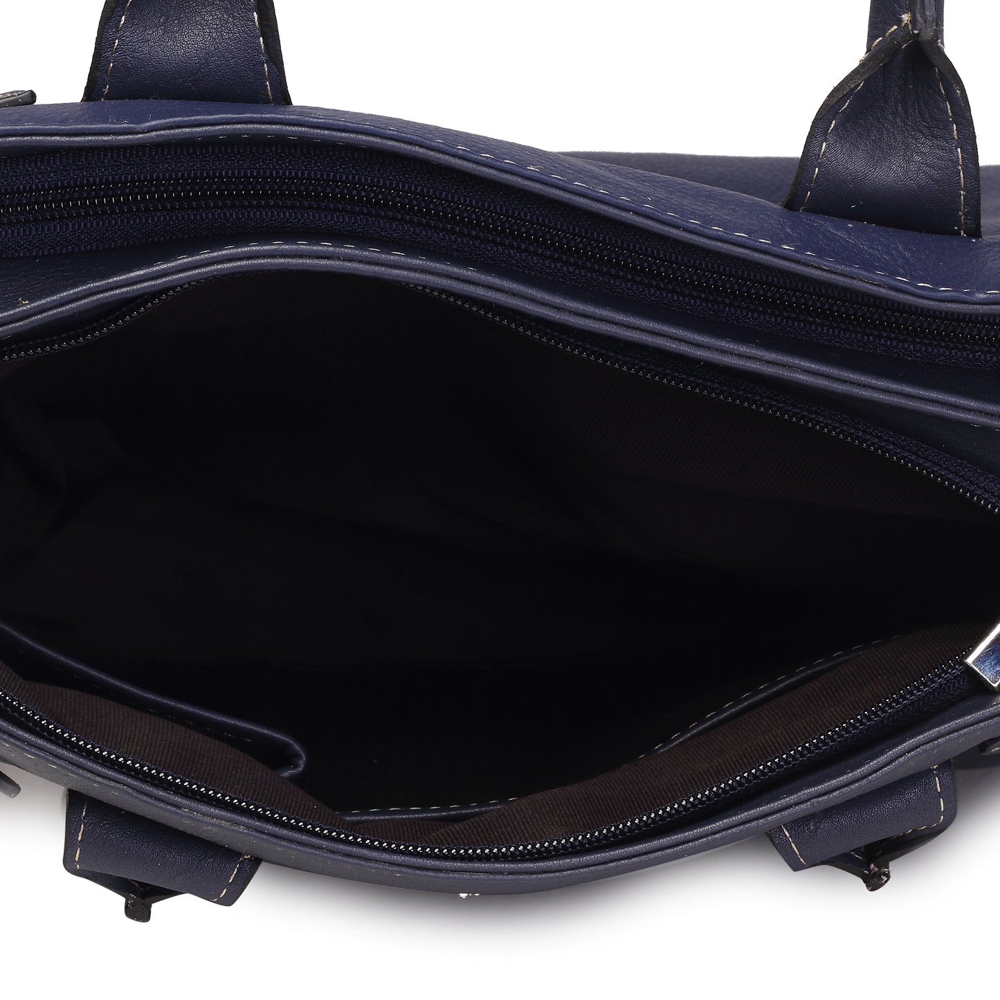 Syraah Elegant Handbag - Blue - Full Grain Leather