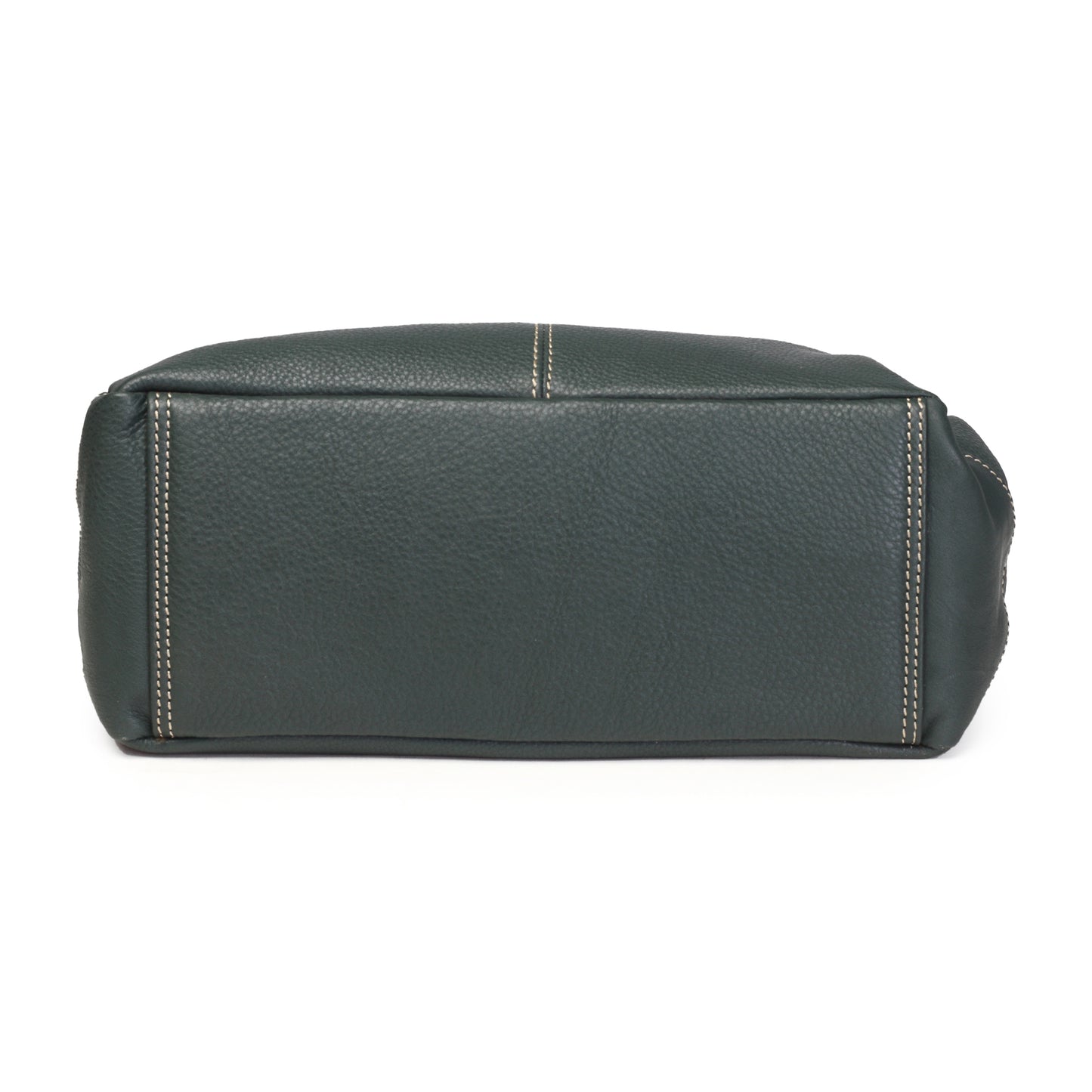 Syraah Elegant Handbag - Bottle Green - Full Grain Leather