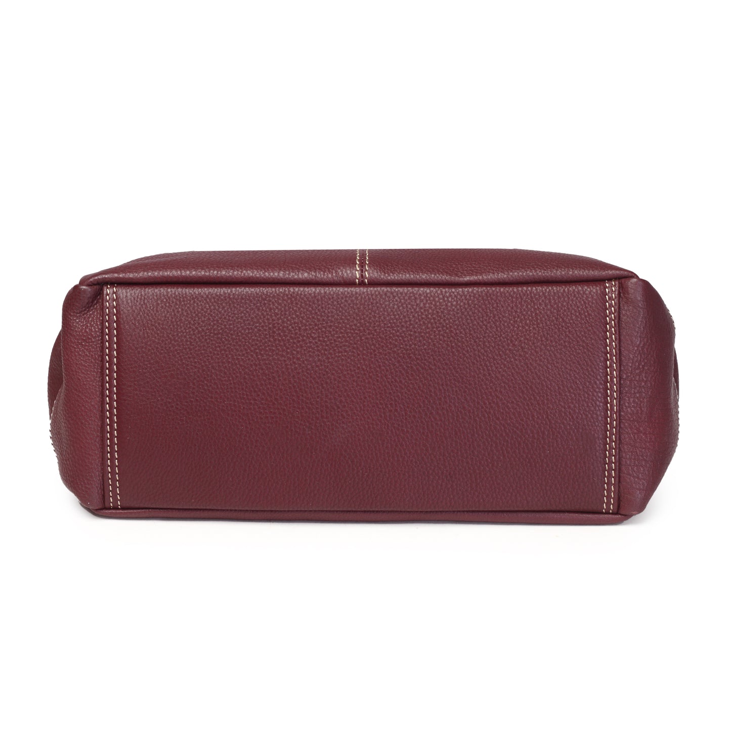 Syraah Elegant Handbag - Maroon - Full Grain Leather