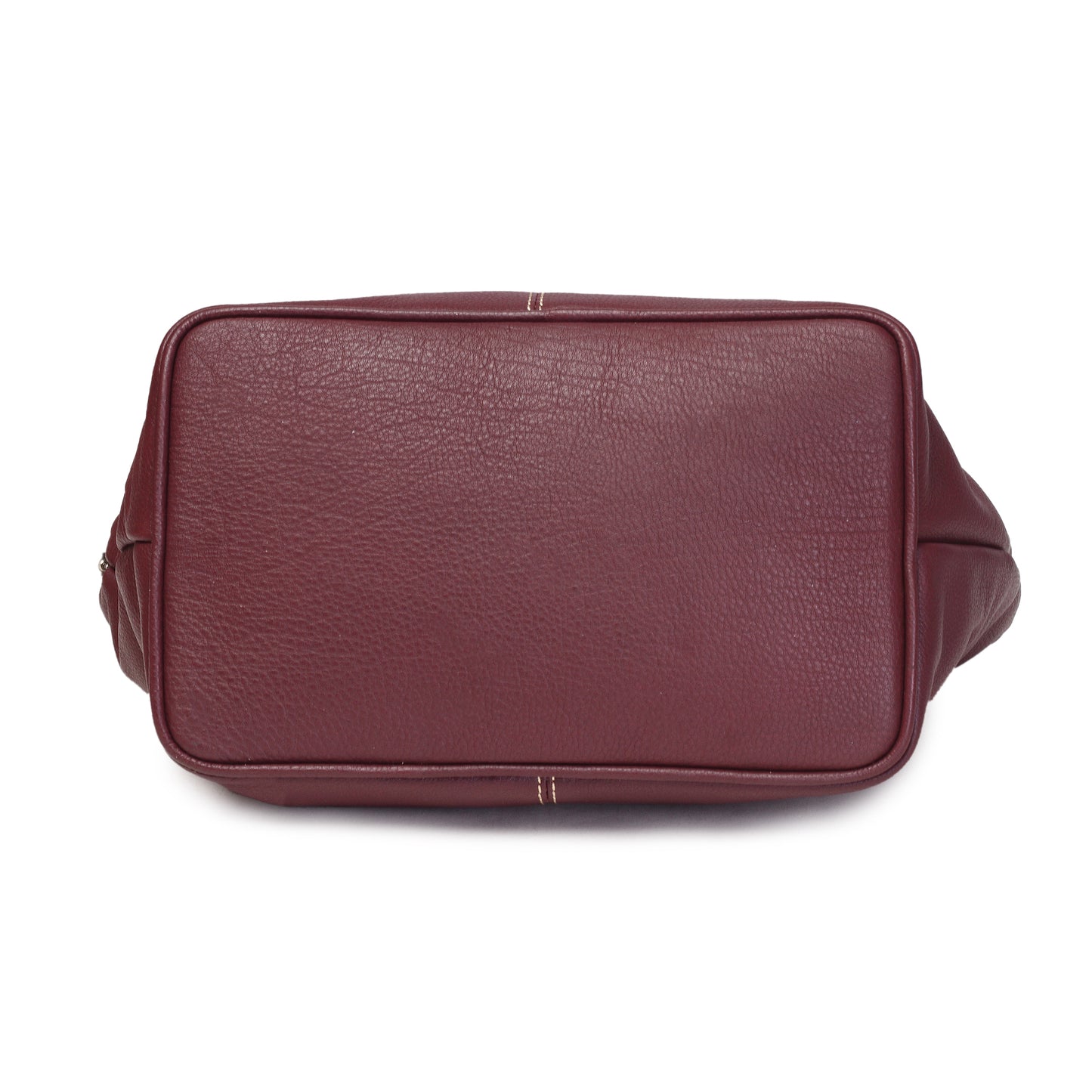 Syraah Classic Maroon Tote Bag - Full Grain Leather