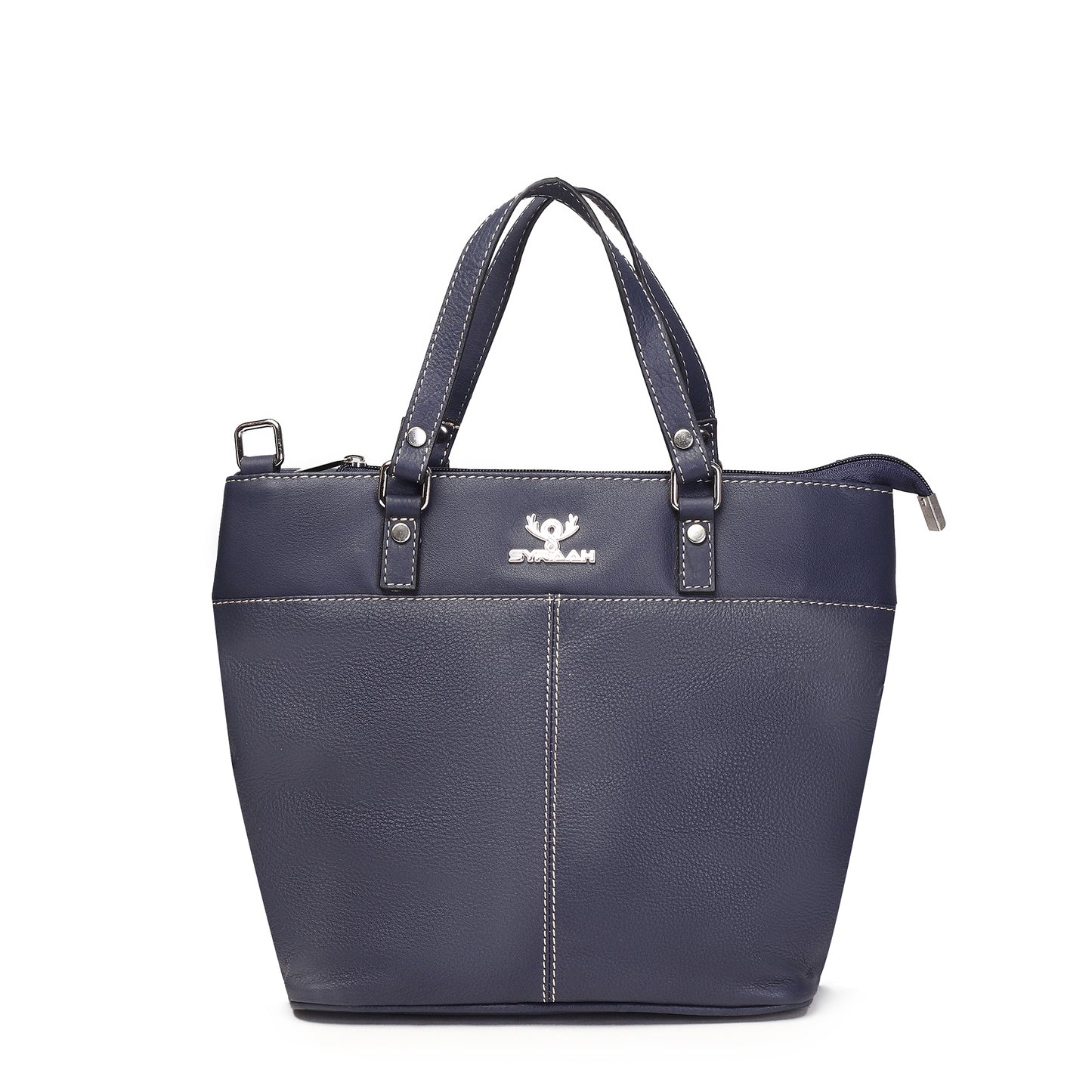 Syraah Classic Maroon Tote Bag - Full Grain Leather