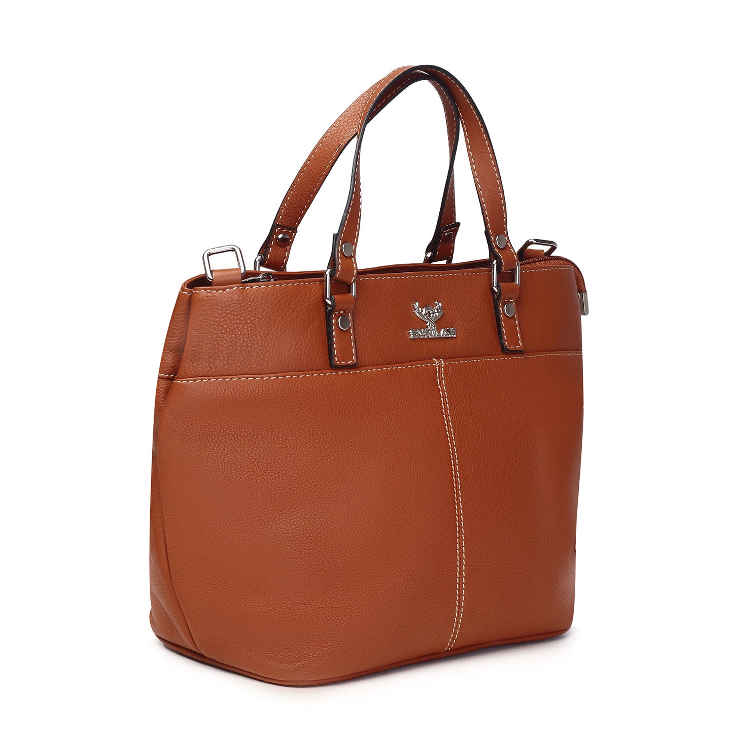 Syraah Classic Tan Tote Bag - Full Grain Leather