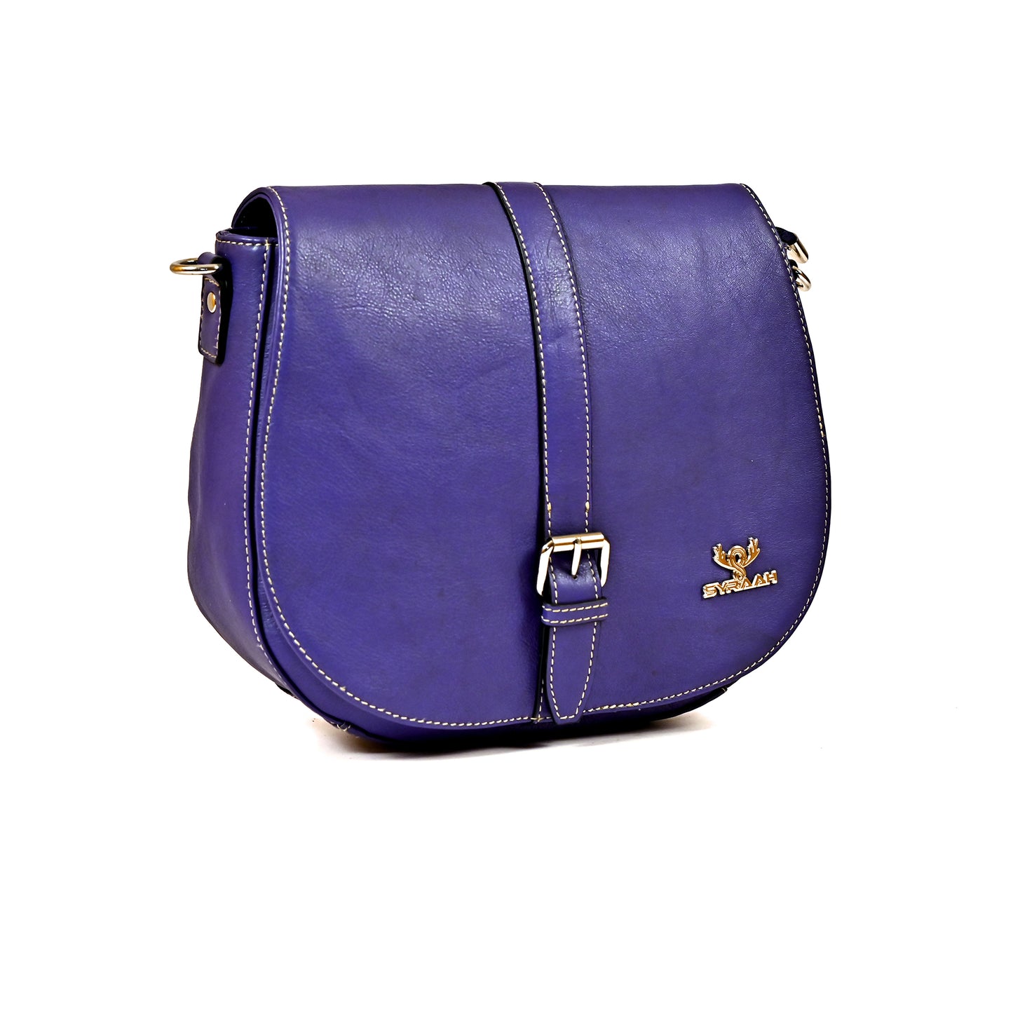 Syraah Elegance Plus - Premium Blue Leather Tote Bag for Women