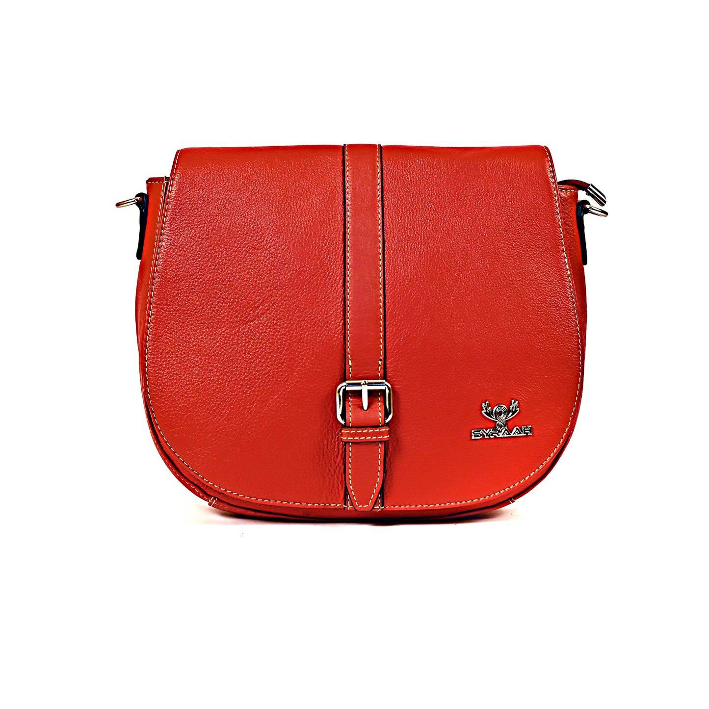 Syraah Elegance Plus - Premium Red Leather Tote Bag for Women
