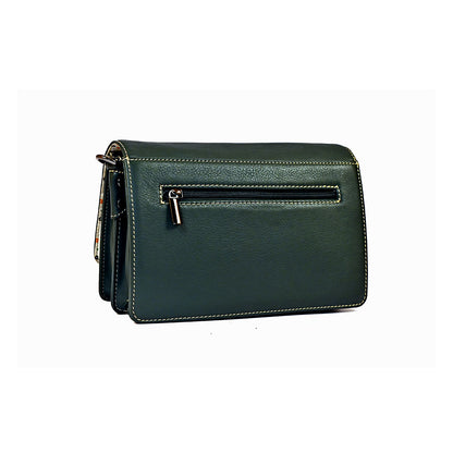 Syraah Dark Blue Green - Premium Leather Shoulder Bag