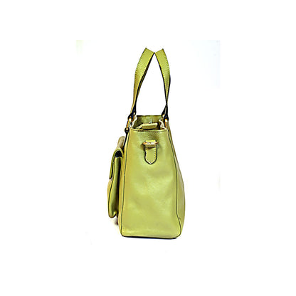 Syraah Elegance Multi-Compartment Handbag - Green Premium Leather Bag