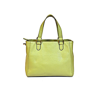 Syraah Elegance Multi-Compartment Handbag - Green Premium Leather Bag