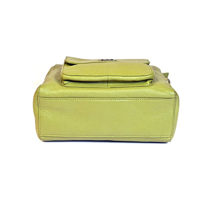 Syraah Elegance Multi-Compartment Handbag - Green Premium Leather Bag