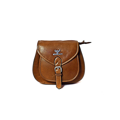 Syraah Sleek Compact Crossbody Bag - Premium Leather in Vibrant Yellow