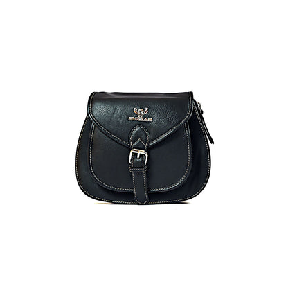 Syraah Sleek Compact Crossbody Bag - Premium Leather in Vibrant Yellow