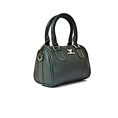 Syraah Luxe Barrel Bag - Green Premium Leather Handbag