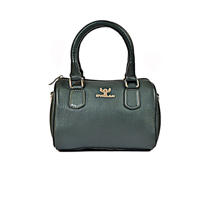 Syraah Luxe Barrel Bag - Tan Premium Leather Handbag
