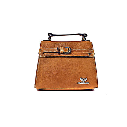 Syraah Compact Leather Handbag - Yellow Premium Stylish Crossbody