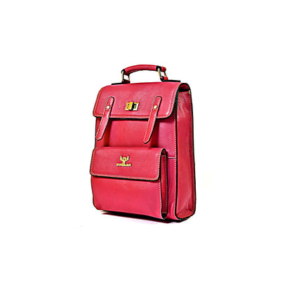 Syraah Pink Leather Backpack Collection - Premium Stylish Design