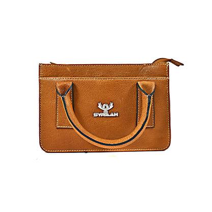 Syraah Elegant Compact Dark Dlue Green Mini Handbag - Premium Leather Handbag