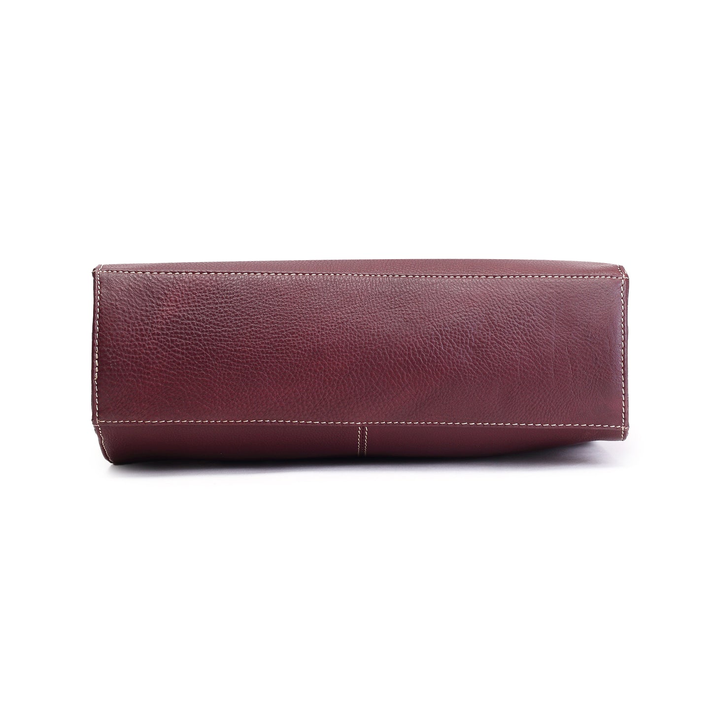 Syraah Maroon Full-Grain Leather Executive Handbag