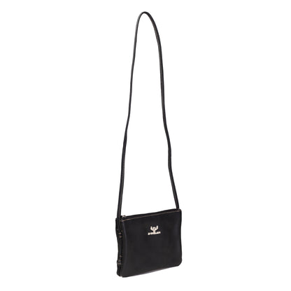 Syraah Mini Crossbody Bag – Black Color | Full Grain Leather