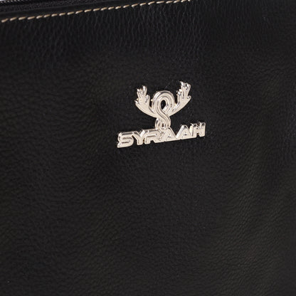 Syraah Mini Crossbody Bag – Black Color | Full Grain Leather