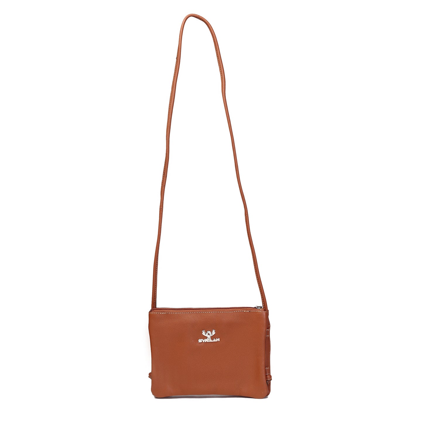 Syraah Mini Crossbody Bag – Tan Color | Full Grain Leather