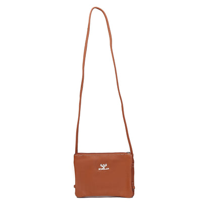 Syraah Mini Crossbody Bag – Tan Color | Full Grain Leather