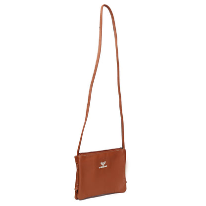 Syraah Mini Crossbody Bag – Tan Color | Full Grain Leather