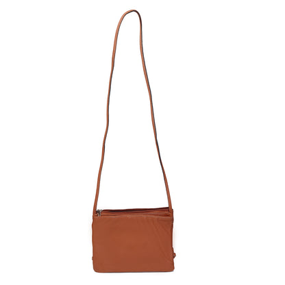 Syraah Mini Crossbody Bag – Tan Color | Full Grain Leather