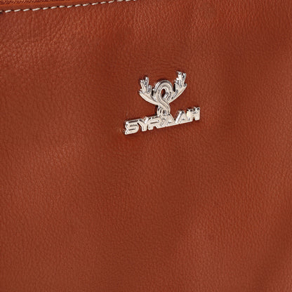 Syraah Mini Crossbody Bag – Tan Color | Full Grain Leather