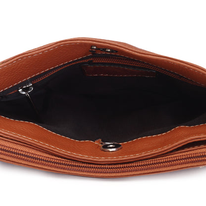 Syraah Mini Crossbody Bag – Tan Color | Full Grain Leather