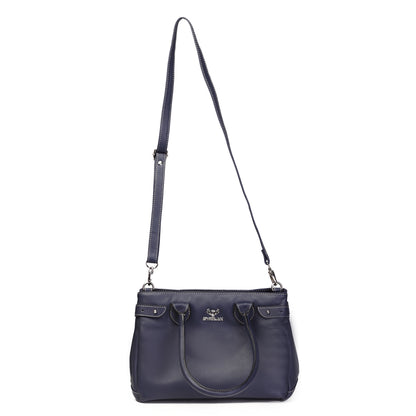 Syraah Elegant Handbag - Blue - Full Grain Leather