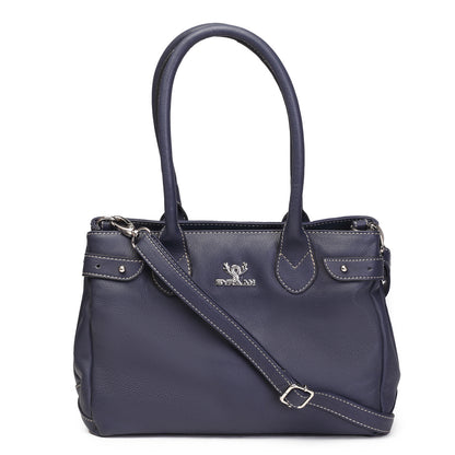 Syraah Elegant Handbag - Blue - Full Grain Leather