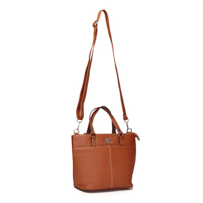 Syraah Classic Tan Tote Bag - Full Grain Leather