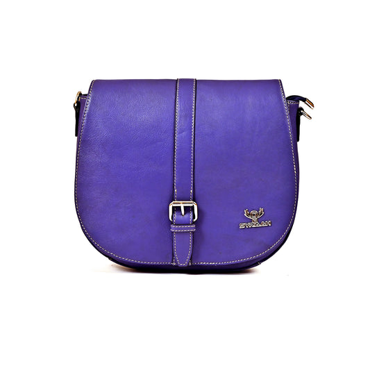 Syraah Elegance Plus - Premium Blue Leather Tote Bag for Women