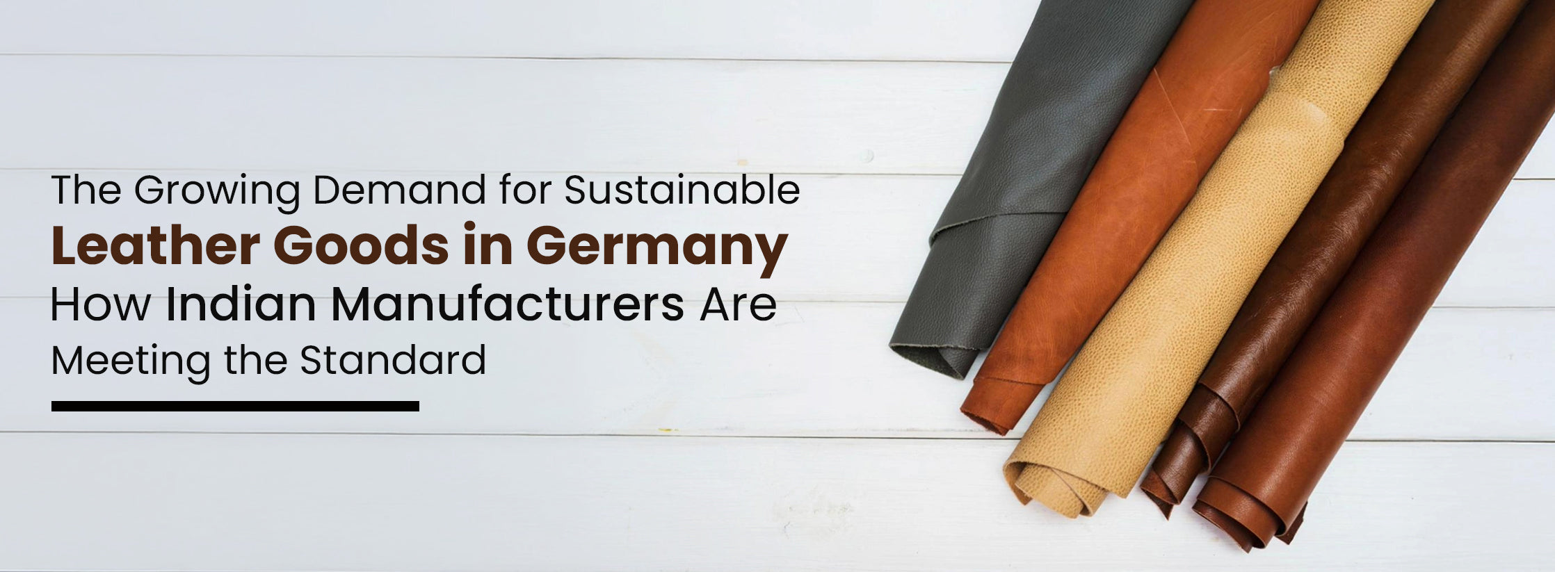 Sustainable leather goods crafted by Renesa Export for German brands