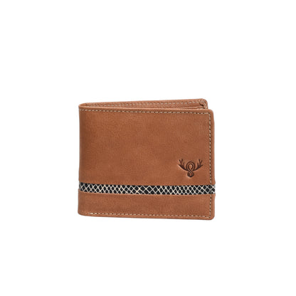 Premium Deep Brown Genuine Leather Wallet for Men – Slim Bifold with Card Slots, ID Window & Coin Pocket