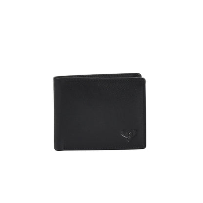 Premium Deep Brown Genuine Leather Wallet for Men – Slim Bifold with Card Slots, ID Window & Coin Pocket