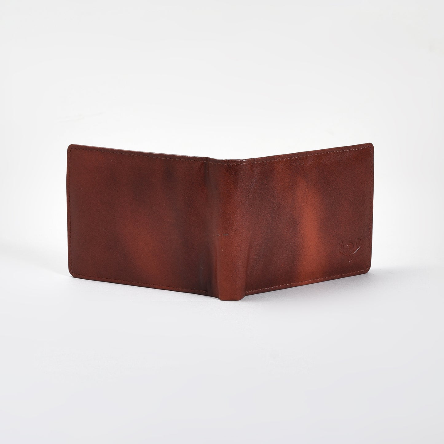 Premium Vintage Burnished Brown Genuine Leather Wallet for Men – Bifold with Flip-Up ID Window, Coin Pocket & Card Strap
