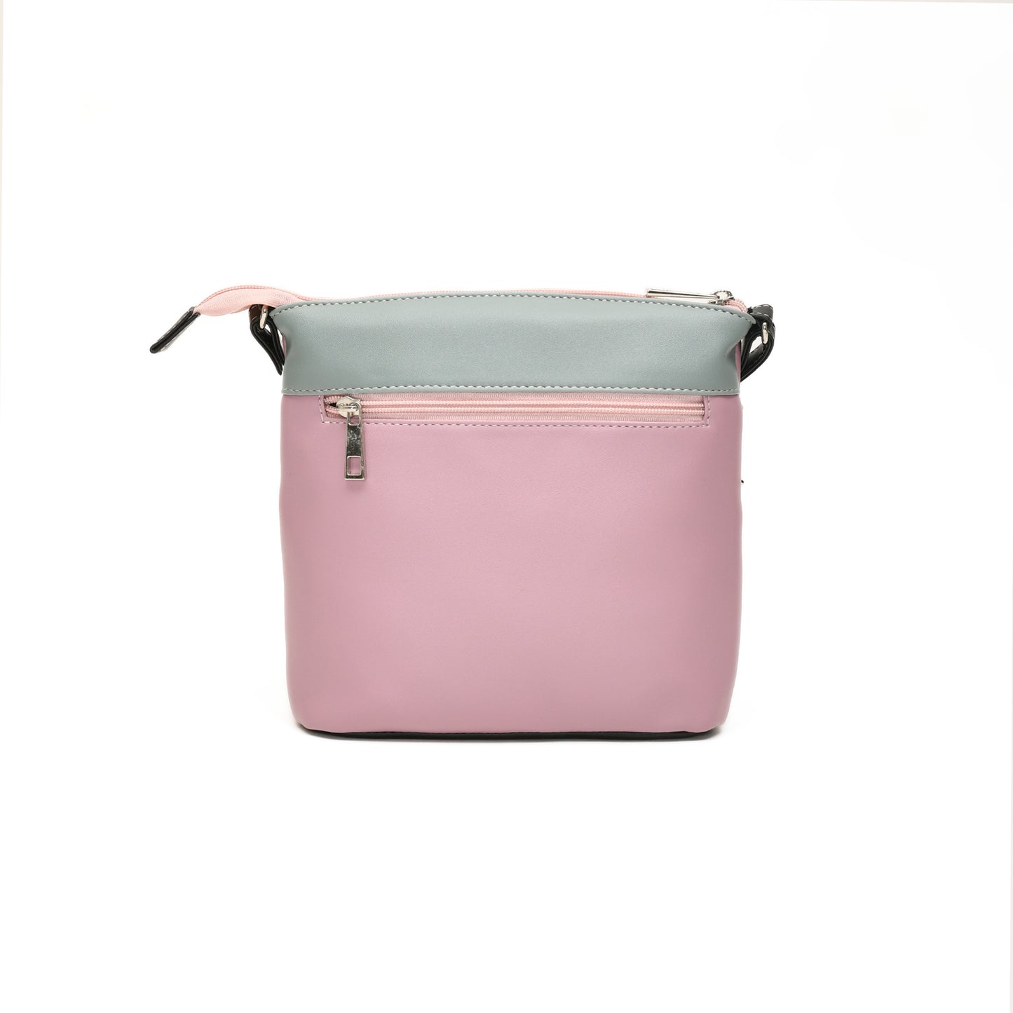 Stylish Women’s Black Multicolor PU Leather Sling Bag – Multi-Pocket Crossbody with Adjustable Strap