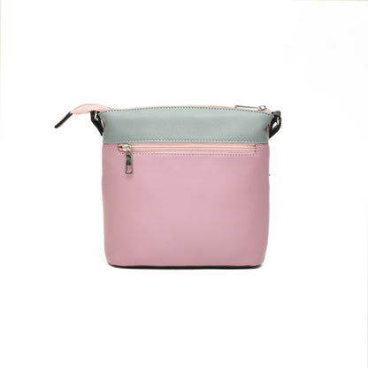 Stylish Women’s Black Multicolor PU Leather Sling Bag – Multi-Pocket Crossbody with Adjustable Strap